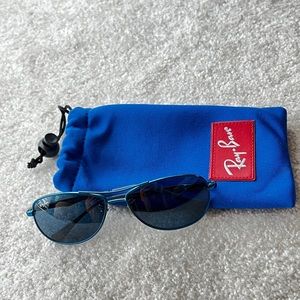 Authentic blue children Ray Ban sunglasses